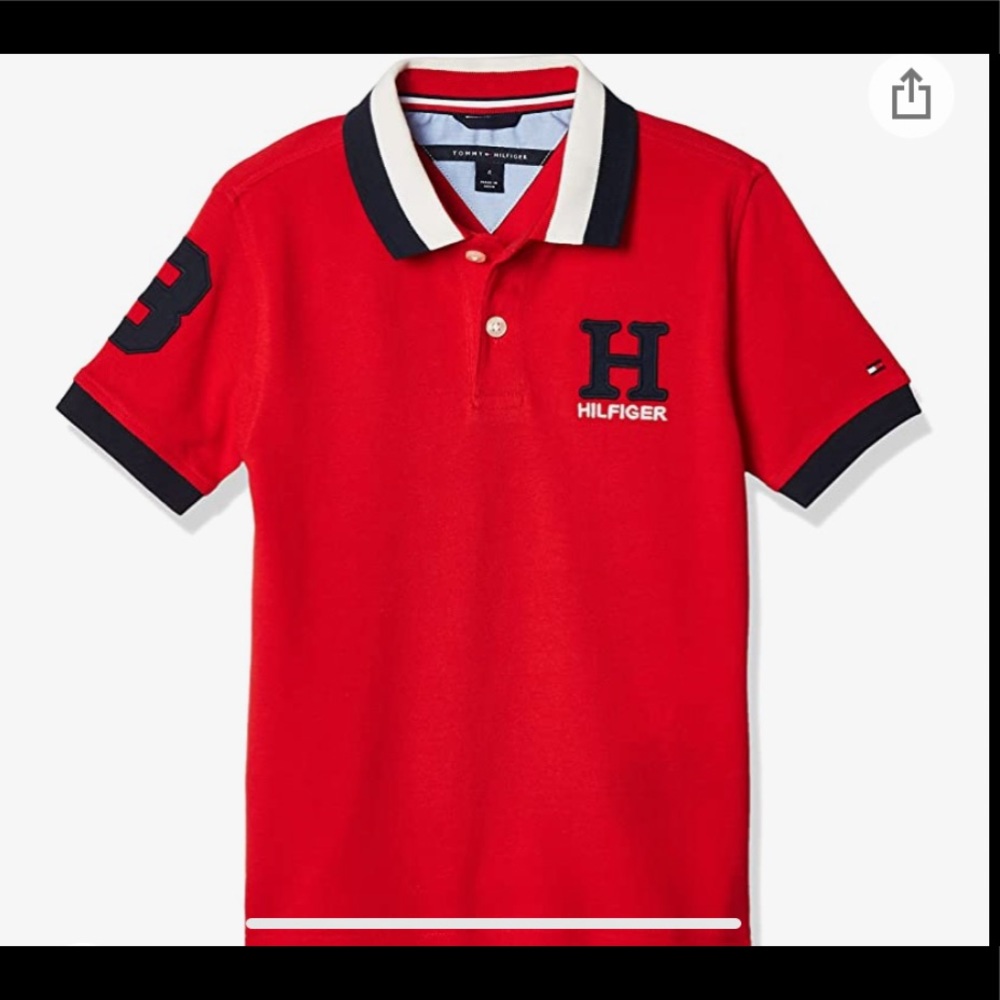 Bundle of 4 Boys Tommy Hilfiger short sleeve Polo Medium (8-10)